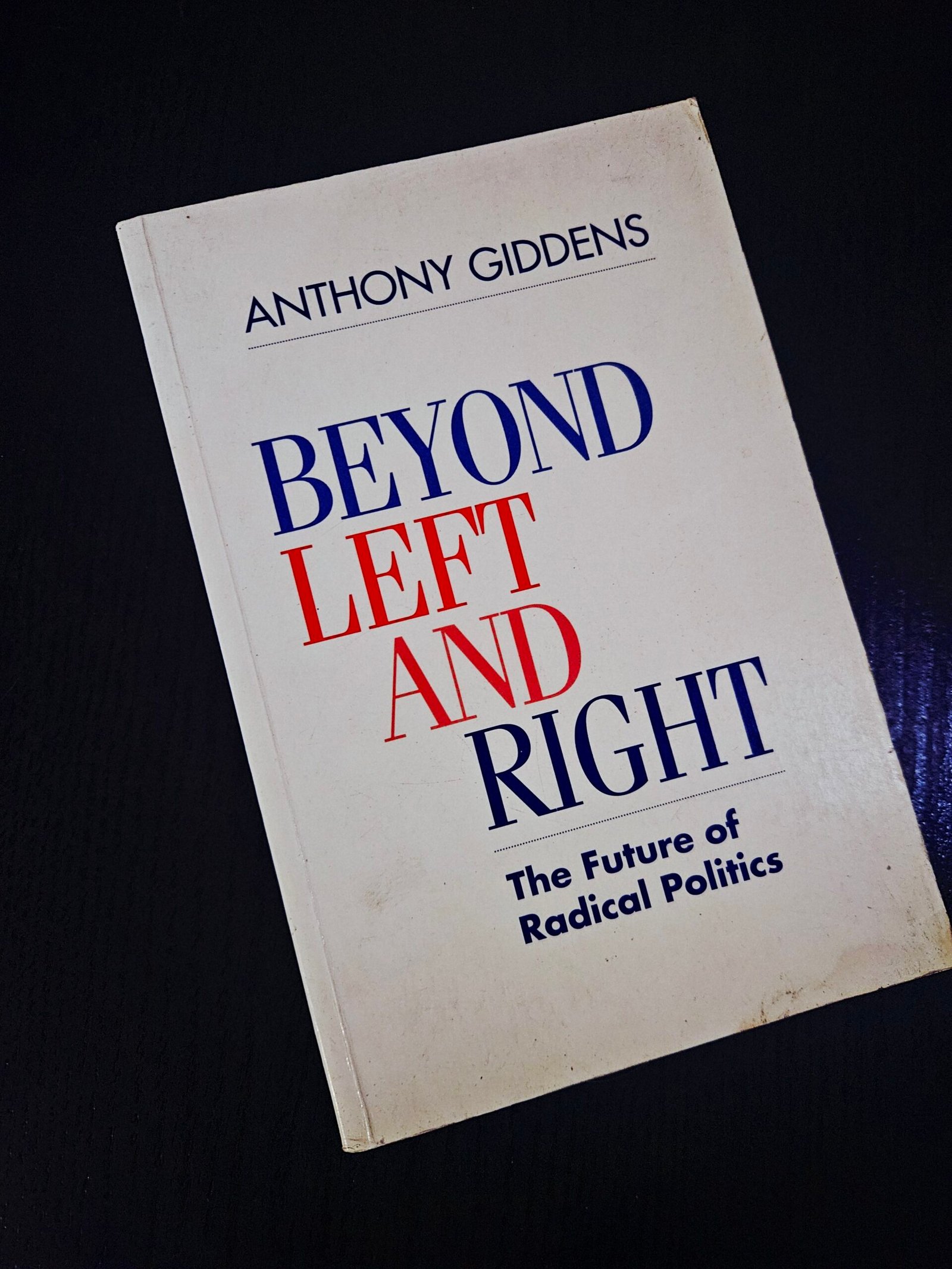 Beyond Left and Right by Anthony Giddens