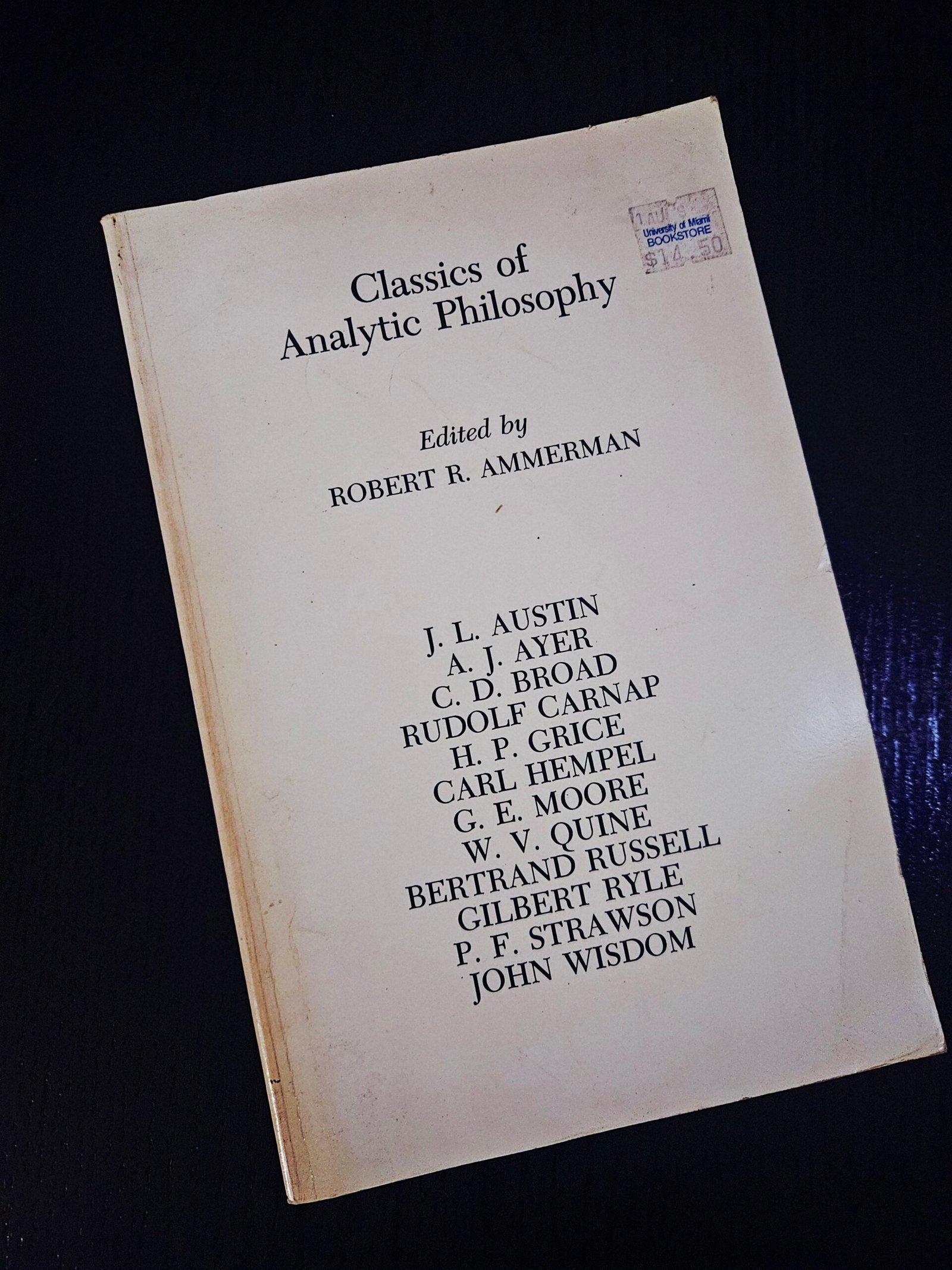 Classics of Analytic Philosophy Book