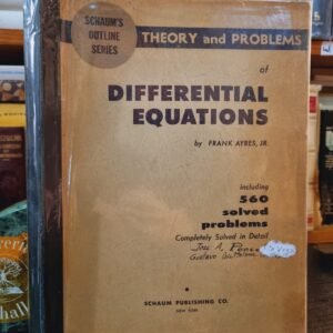 Theory and Problems of Differential Equations