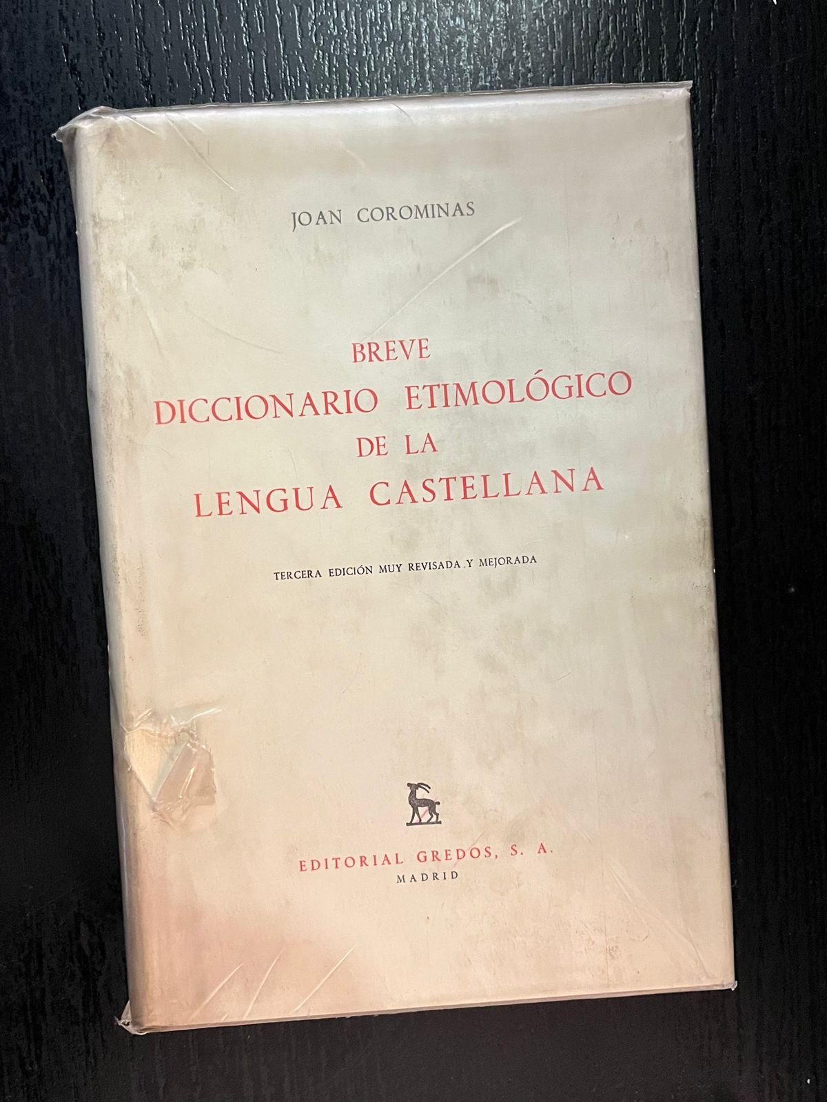 Breve Diccionario Etimológico de la Lengua Castellana