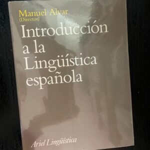 Introducción a la Lingüística española
