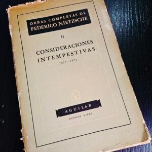 Consideraciones Intempestivas Nietzsche