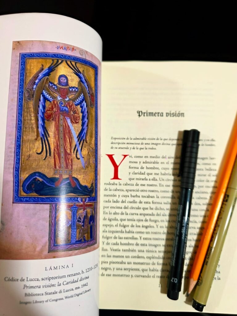 Lámina I del códice de Lucca: la Caridad divina